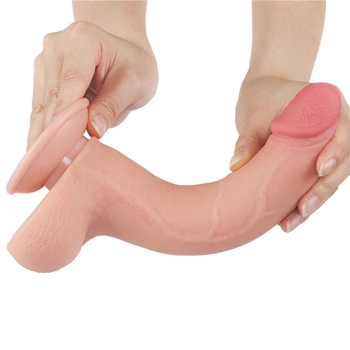 Sliding Skin Dual Layer Dildo 8.5 2