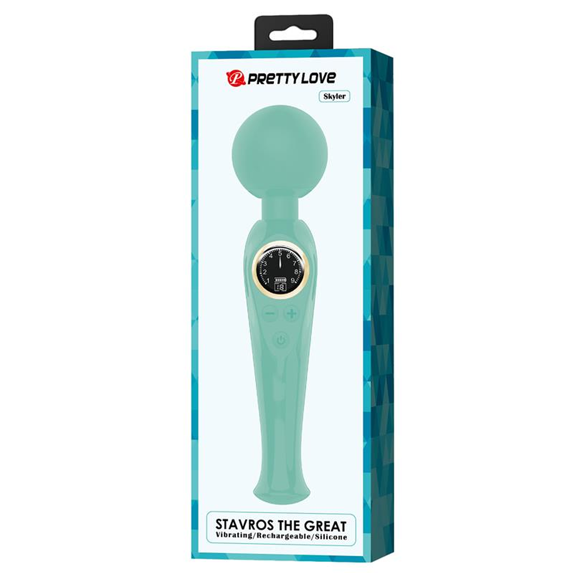 Skyler Massager Wand with Digital Screen Green 9