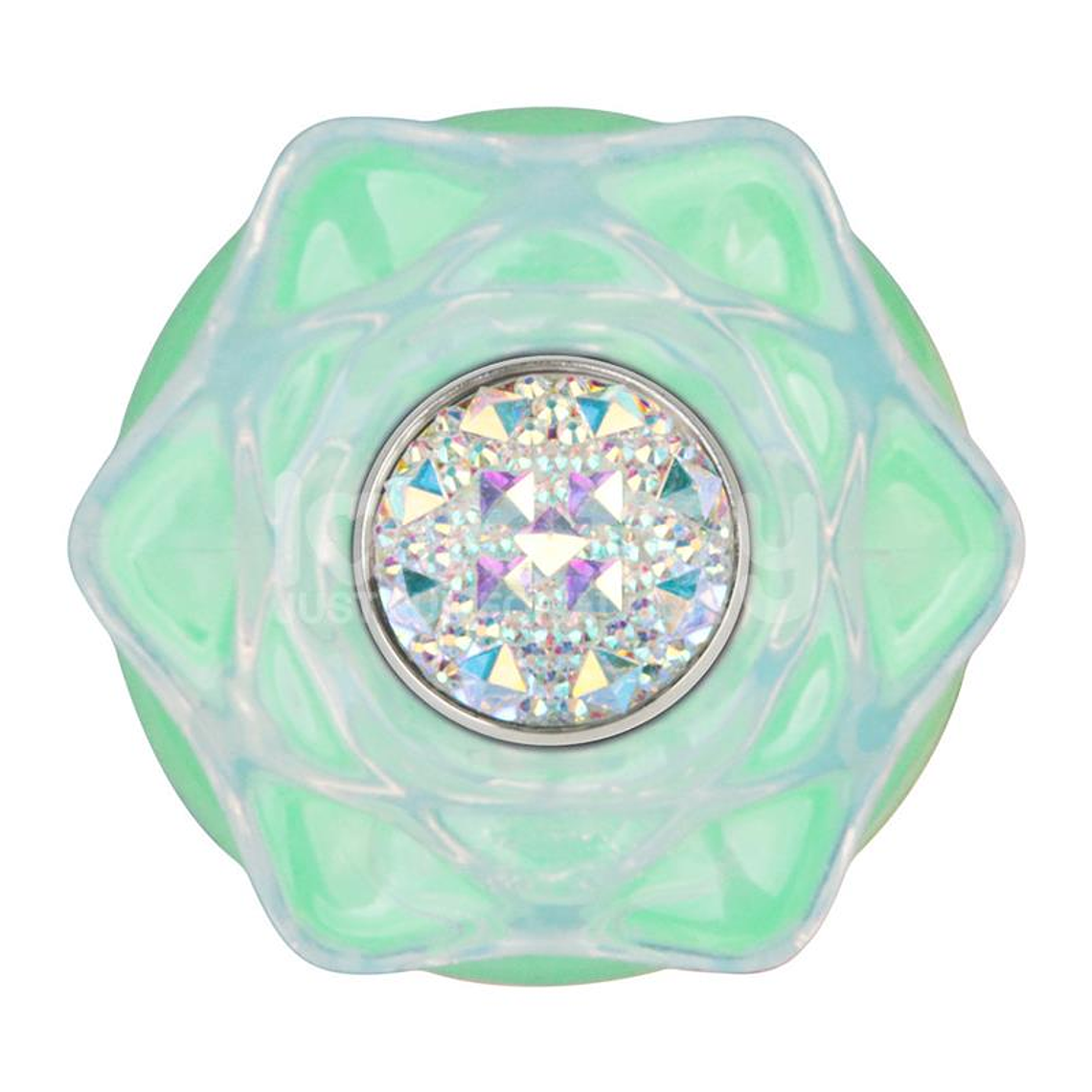 Gemoria Silicone Butt Plug Internal steel ball Glow in Dark 2