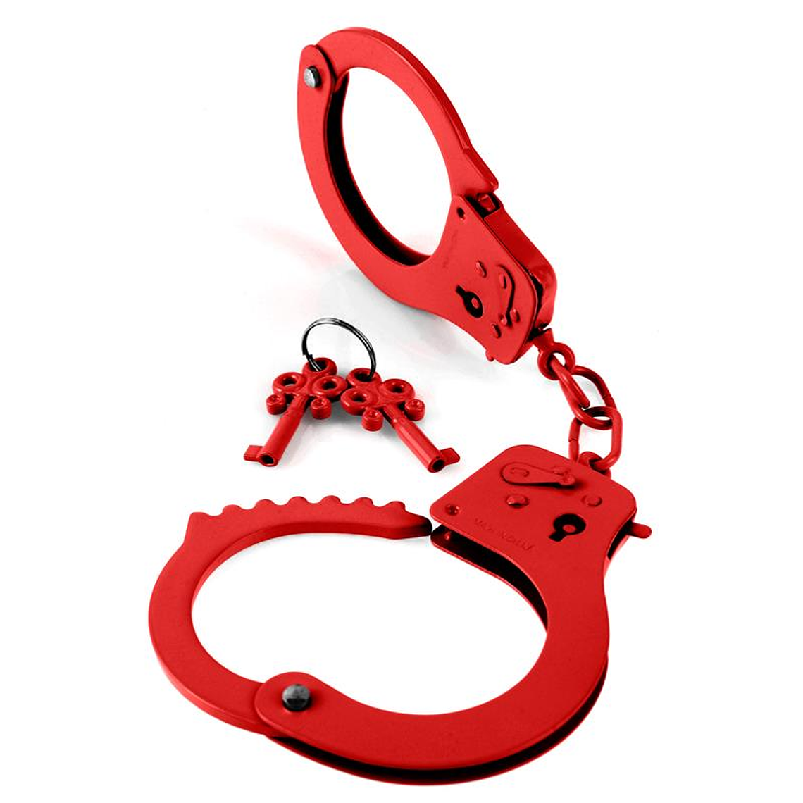 Designer Metal Handcuffs Red 1