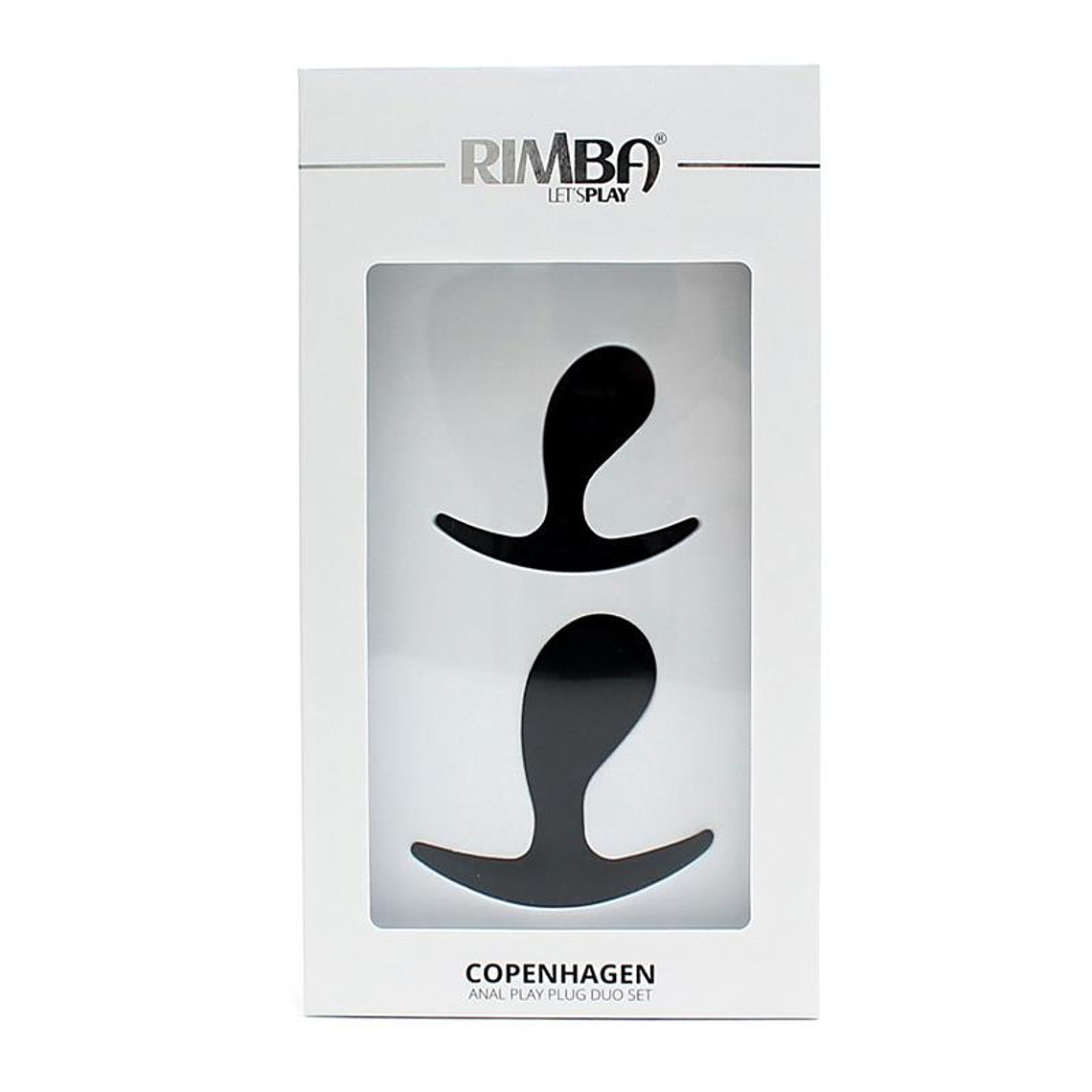 Set of 2 Anatomic Butt Plug Copenhagen Black 6