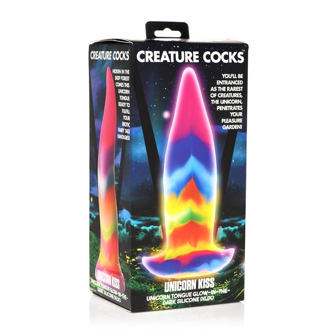 Glow-In-The-Dark Unicorn Tongue Dildo 8.4 6