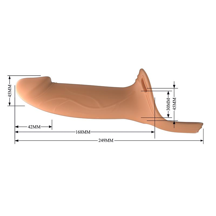 London Universal StrapOn Harness with Hollow Dildo 6.6 7