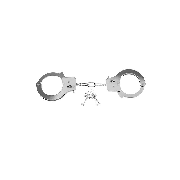 Designer Metal Handcuffs Silver 2