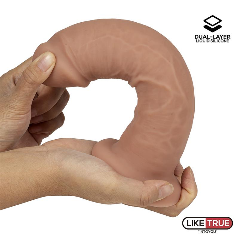 Realistic Dildo Liquid Silicone Dual Layer 8.25 7