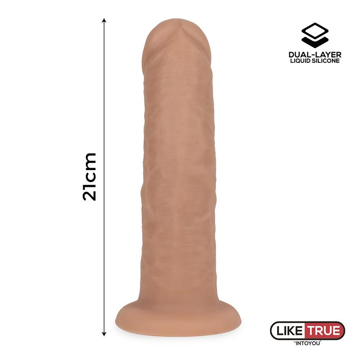 Realistic Dildo Liquid Silicone Dual Layer 8.25 9