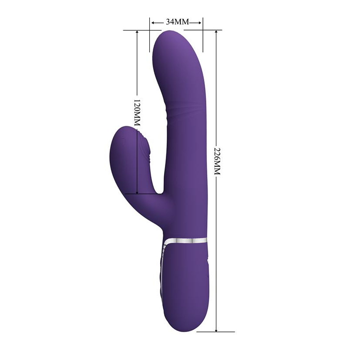 Mariana Vibrator 4 in 1 Silicone Purple 7