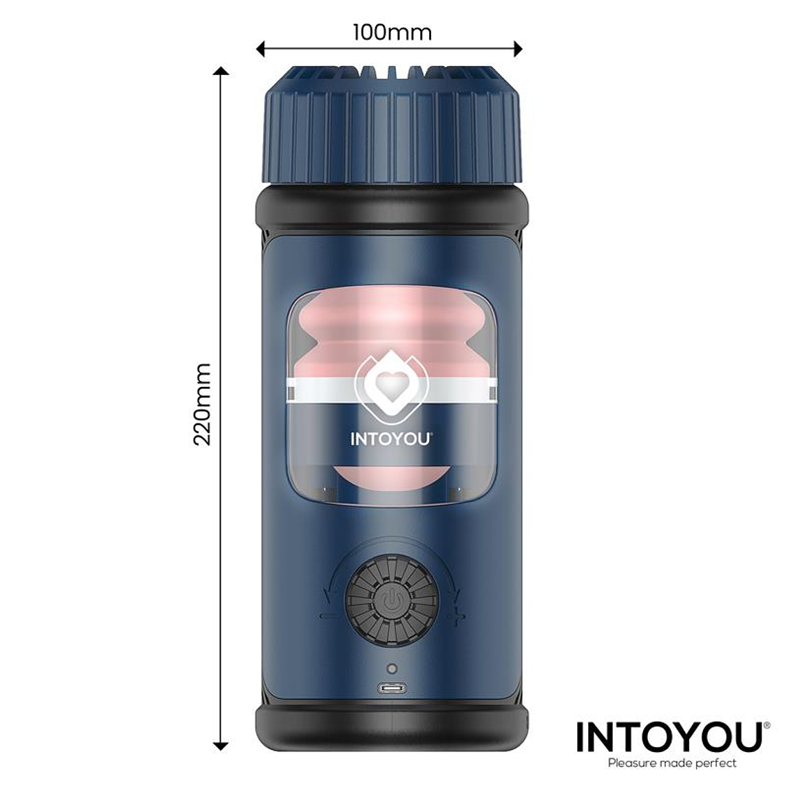 Tenkro Masturbator wit Thrusting and Heat USB-C 8