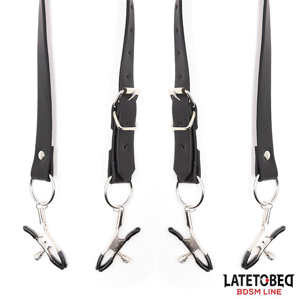 Leg Bondage Strap with Clitoris Clamps 7