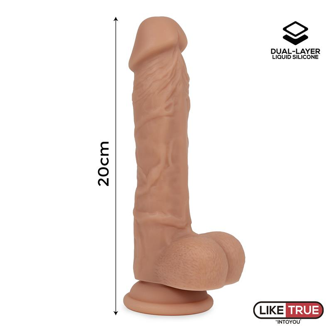 Realistic Dildo Liquid Silicone Dual Layer 8 8