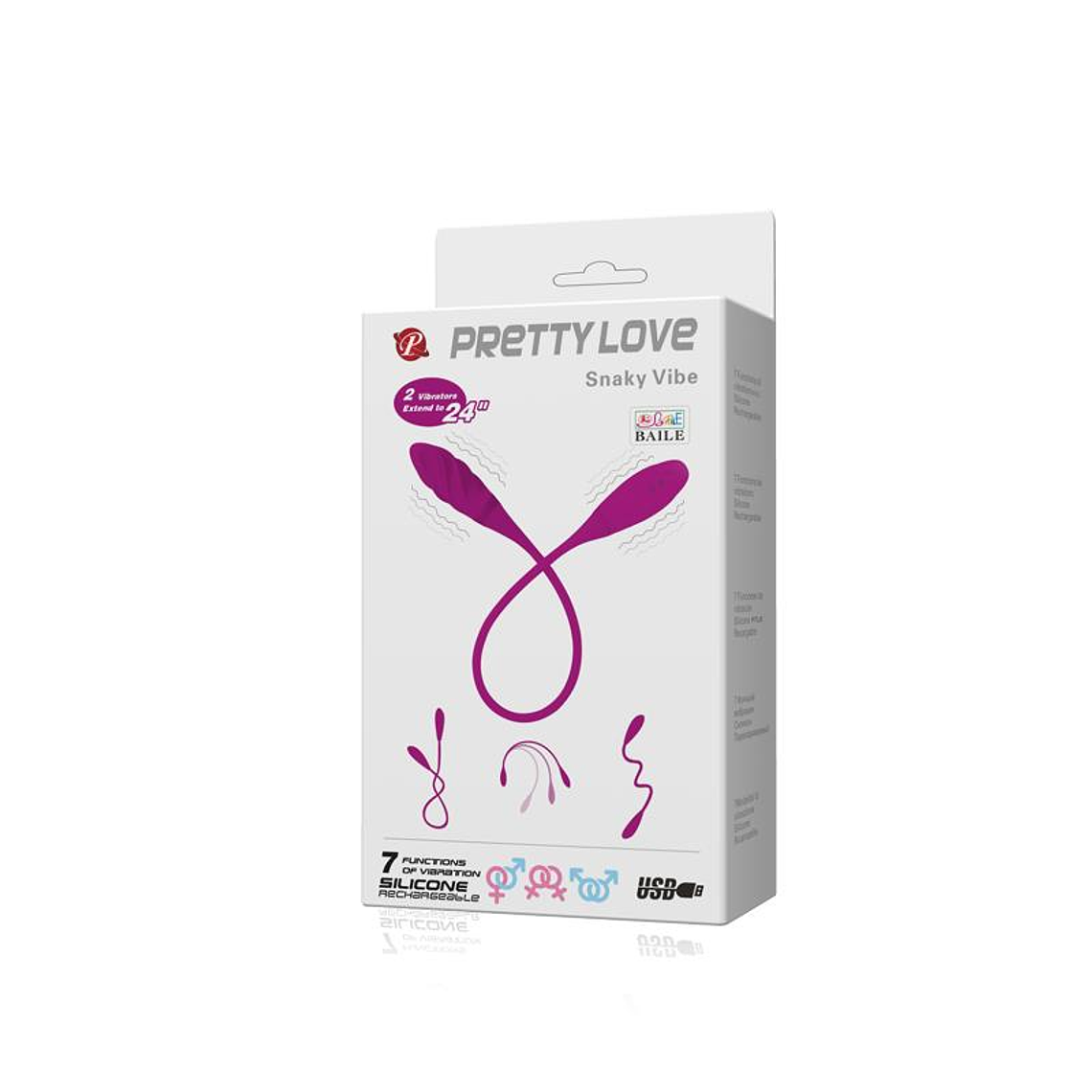 Vibrating Eggs Snaky Purple 7