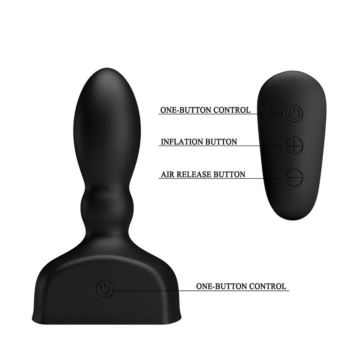 Inflatable Butt Plug with Remote Control Mr. Play 4