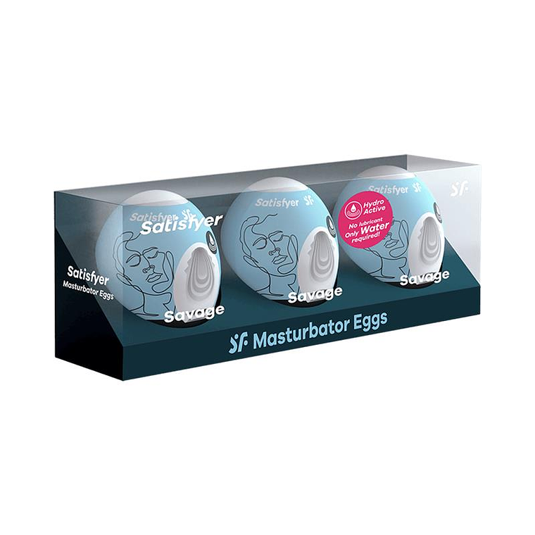 Set 3 Masturbator Egg Savage Model 4