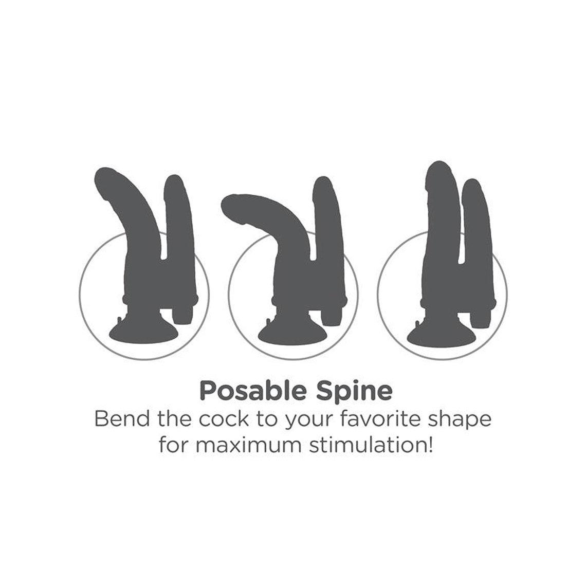 King Cock Double Vibrating Double Penetrator 8 - Black 6