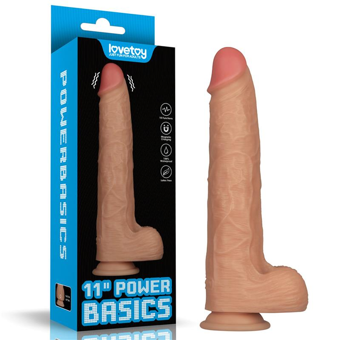 Power Basics Dildo with Vibration 11 1