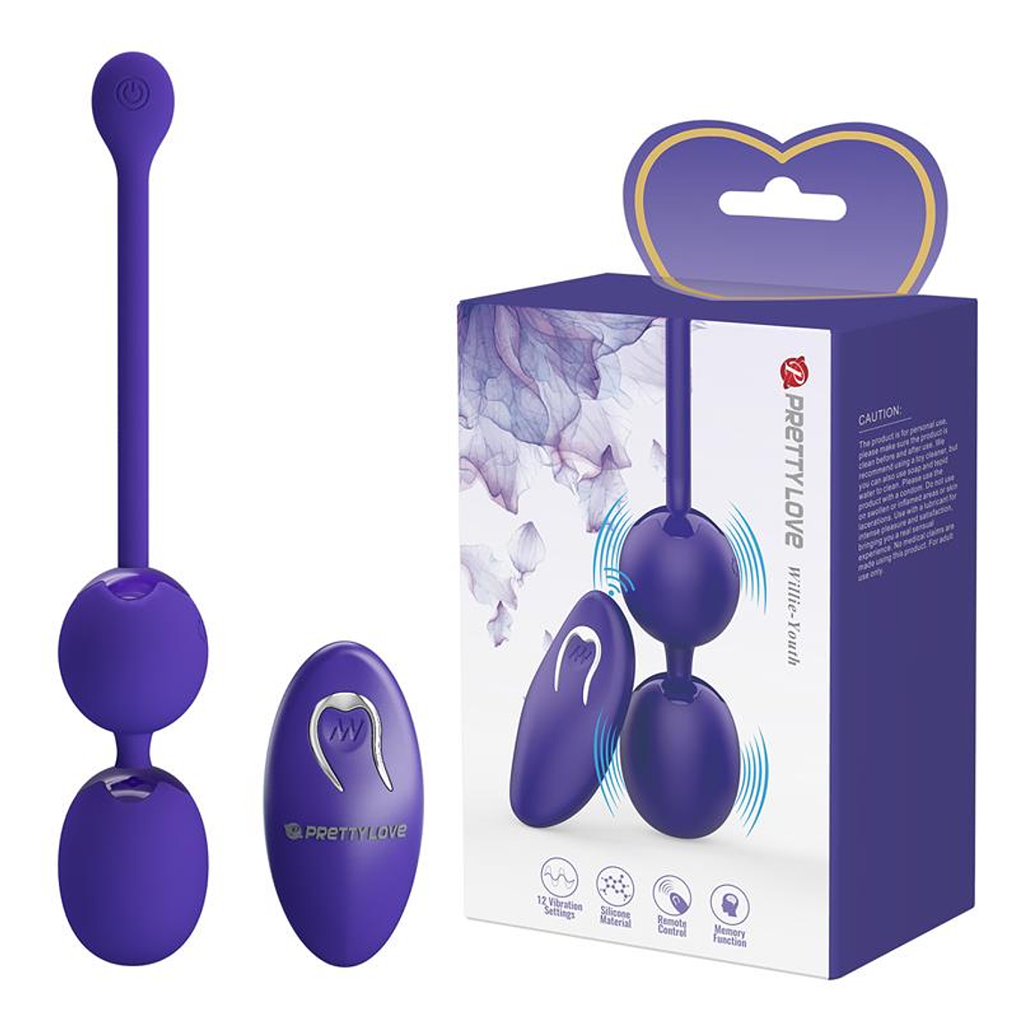 Willie Youth Vibrating Kegel Balls with Remote 1