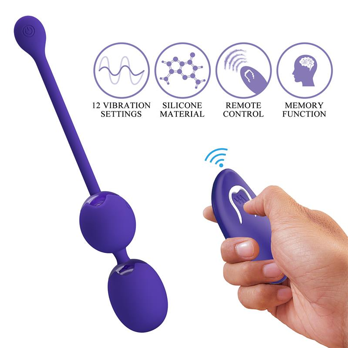Willie Youth Vibrating Kegel Balls with Remote 2