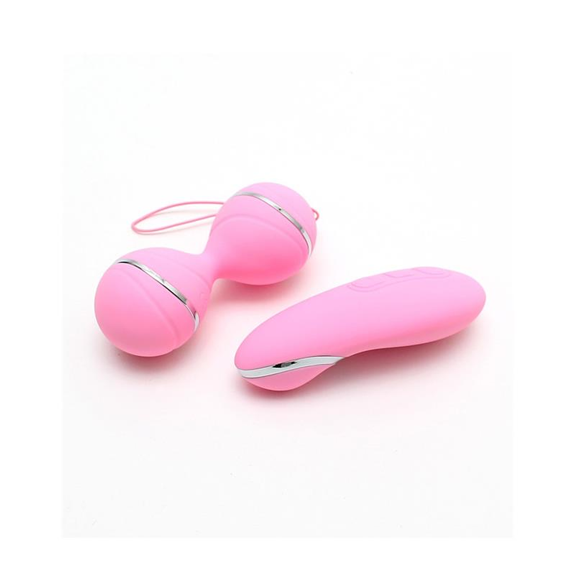 Vibrating Lay-on Kegelball set Ibiza Pink 3