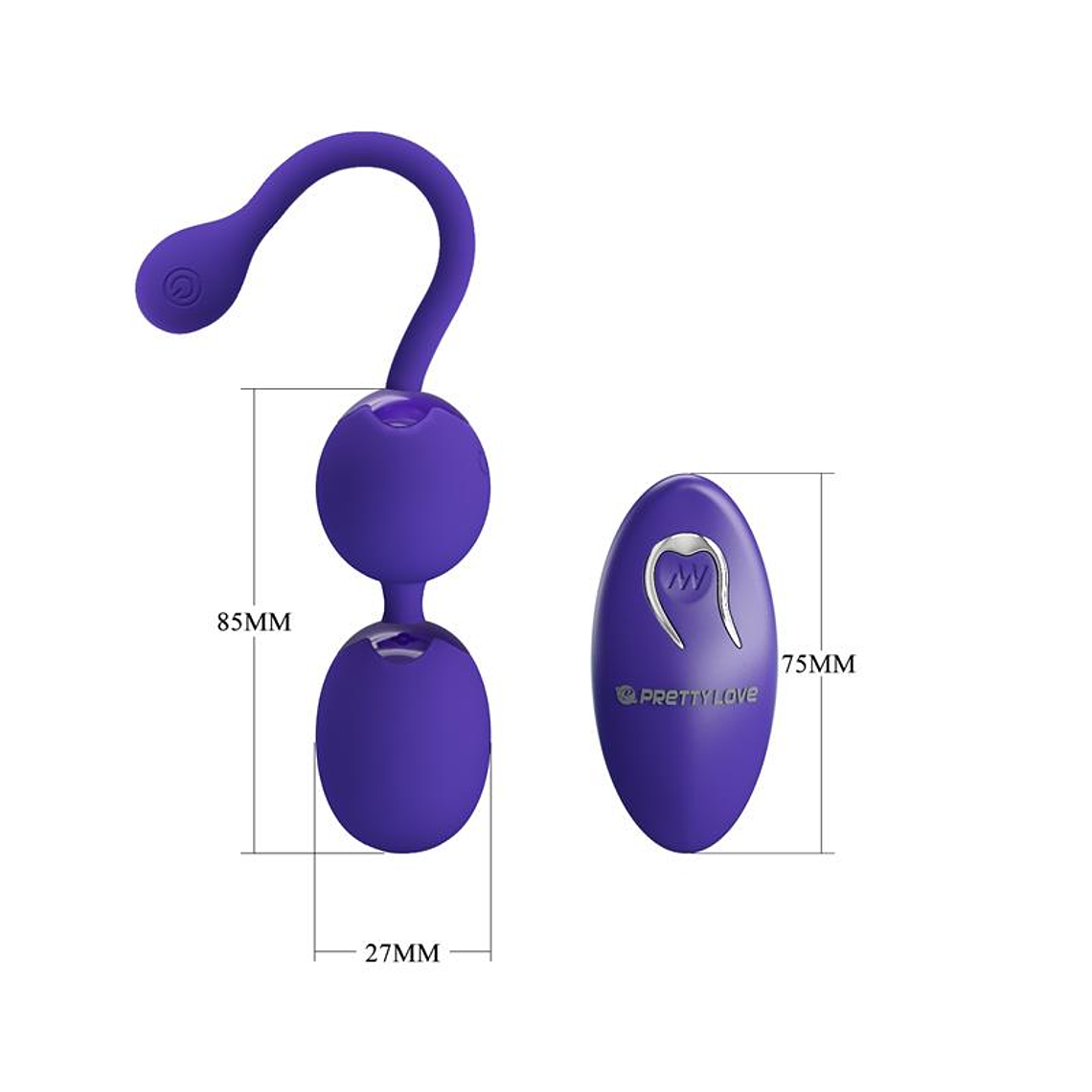 Willie Youth Vibrating Kegel Balls with Remote 10