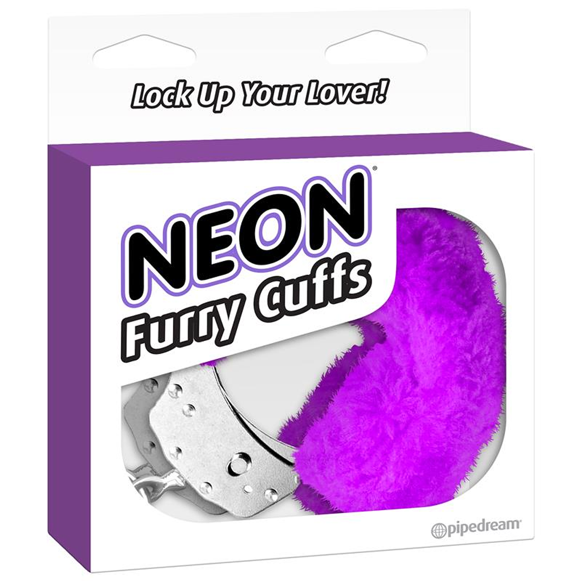 Neon Furry Cuffs Purple 2