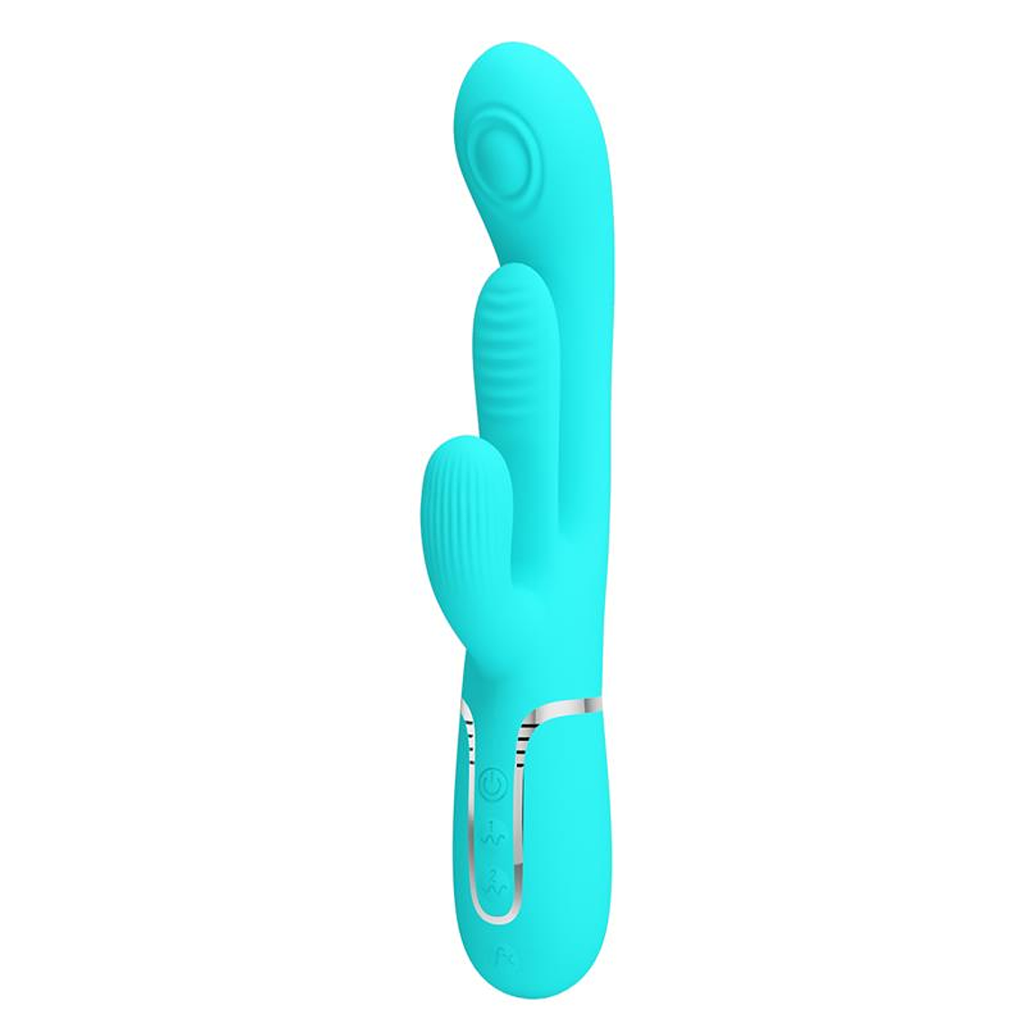 Shania Tripple Rabbit Vibrator Turquoise 2