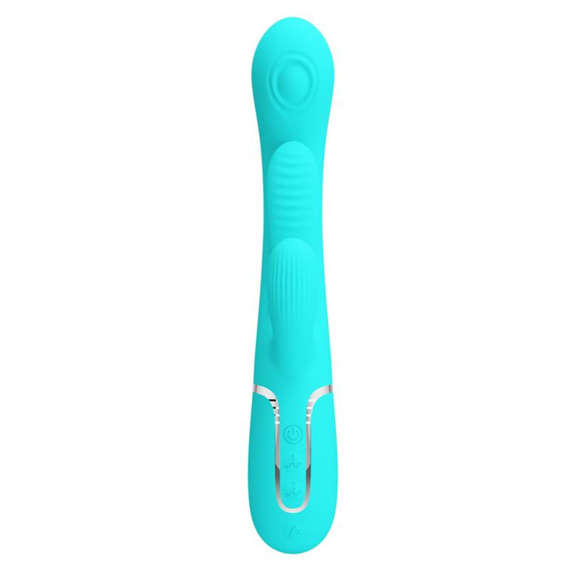 Shania Tripple Rabbit Vibrator Turquoise 3