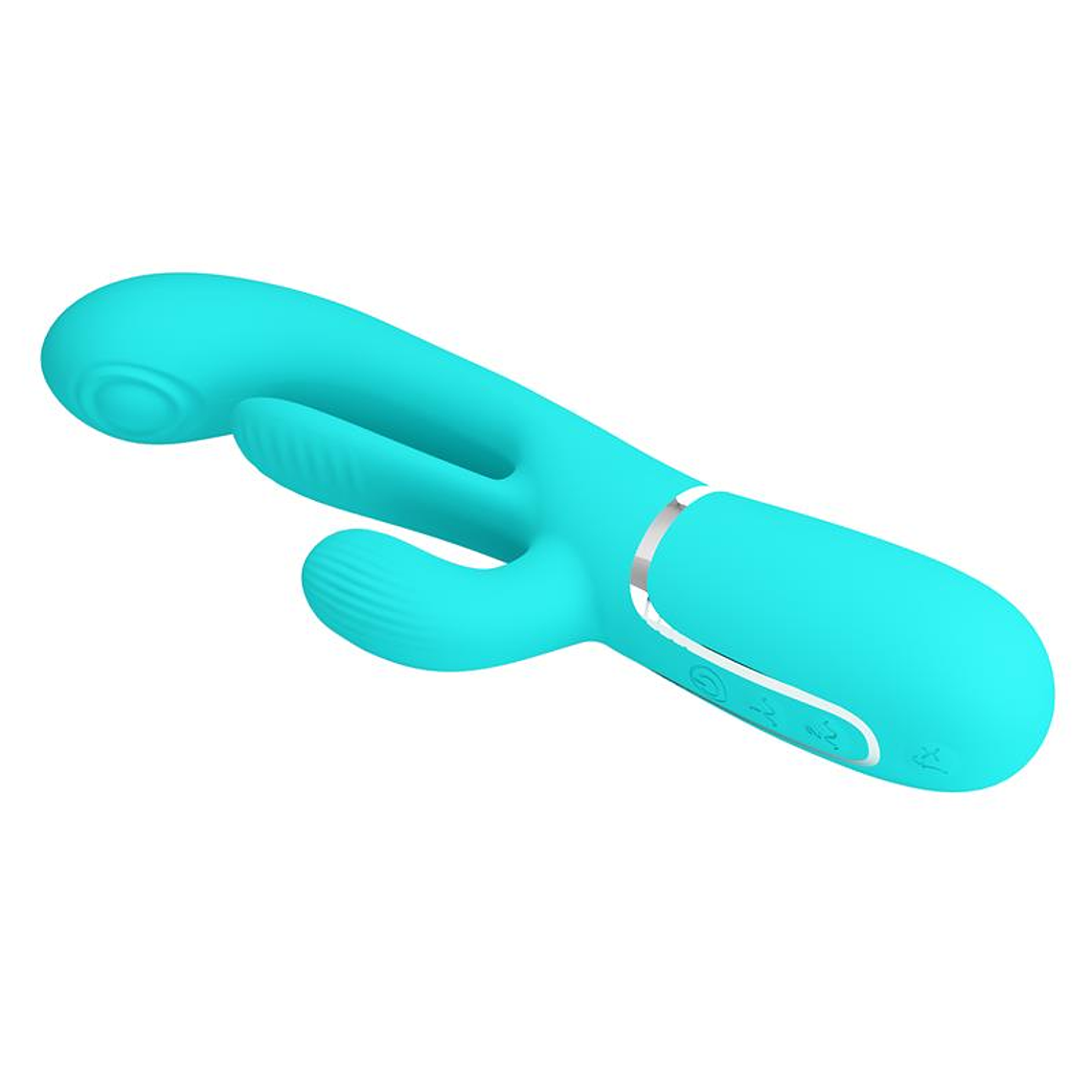 Shania Tripple Rabbit Vibrator Turquoise 6