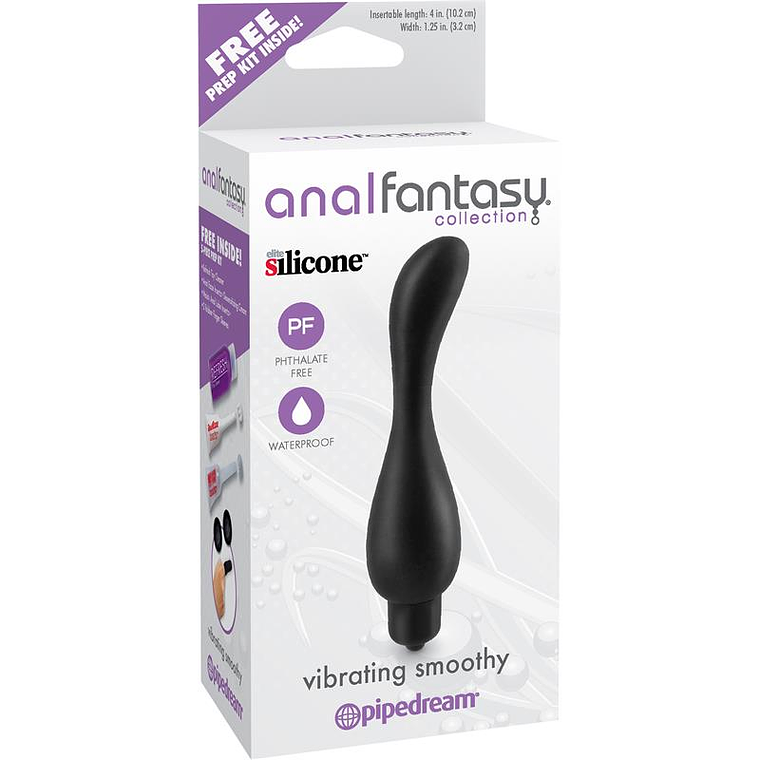 Anal Stimulator with Vibration Vibrating Smoothy Black 2
