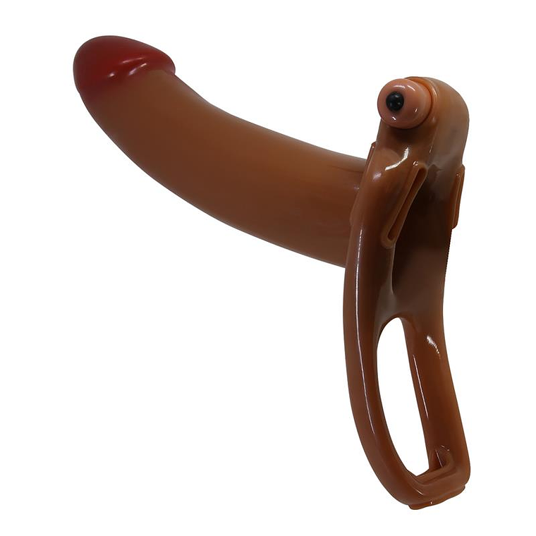 Bradden Universal Strap On with Vibrating Hollow Dildo 6.7 5