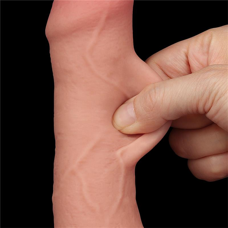 Sliding Skin Dual Layer Dildo 7 6