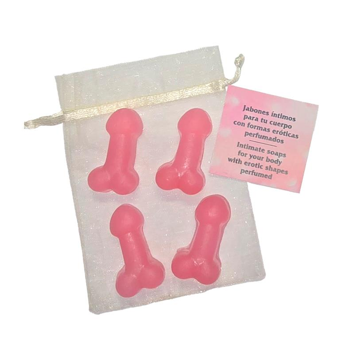 Set of 4 Penis Shaped Mini Soaps Scented 1