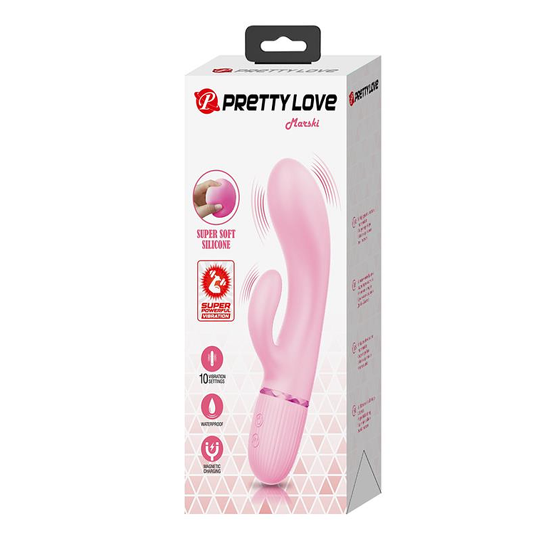 Marski Vibrator with Rabbit G Spot Pink 10