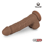 Dildo Dual Layer Silicone 8.25 Brown - Thumbnail 6