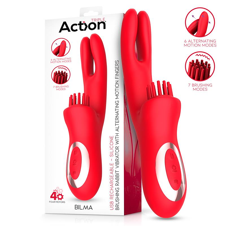 Bilma Vibe with Brushing Clit Stimulator and Alternating Function 1