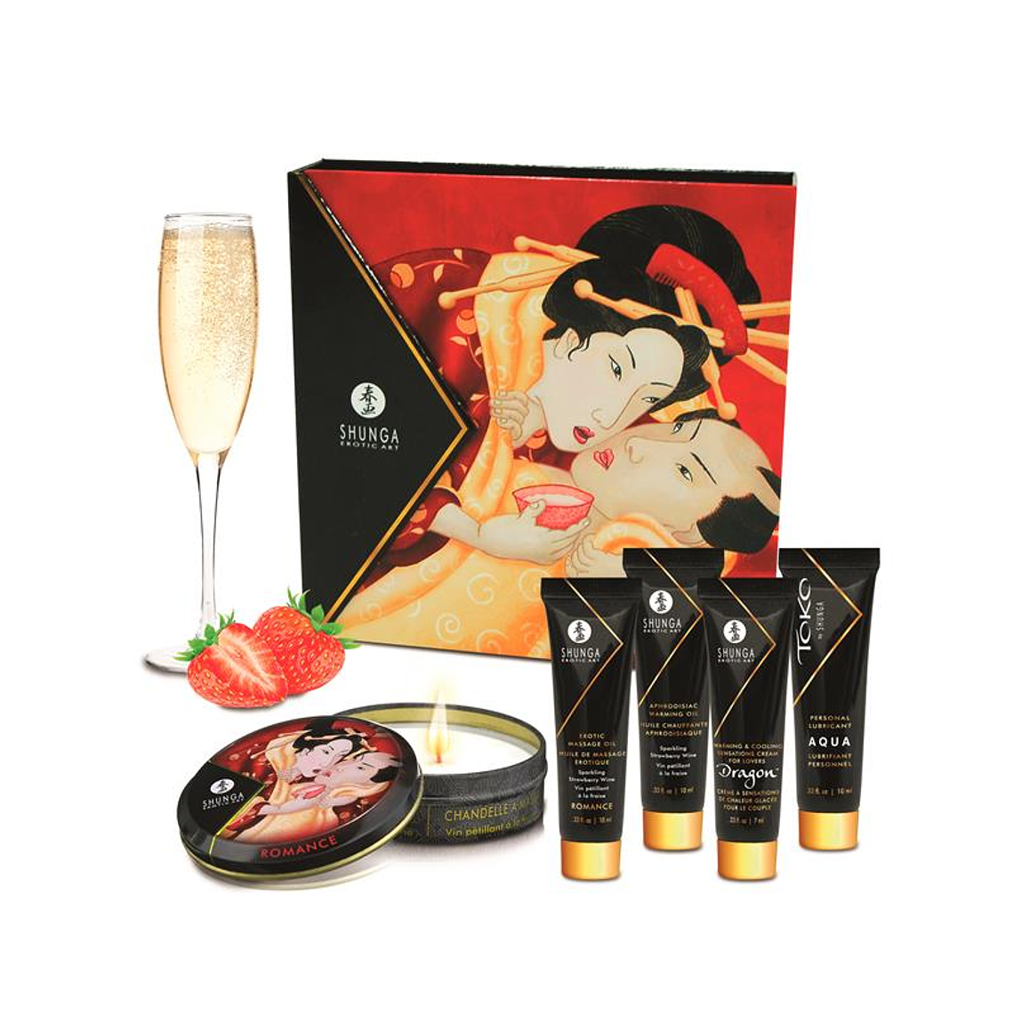 Shunga Geisha Secrets Kit Sparkling Wine 1