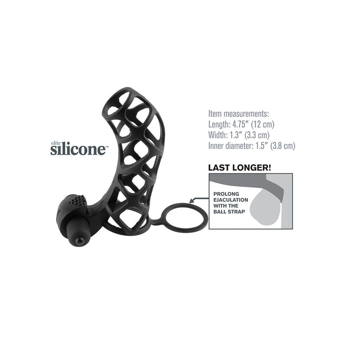 Fantasy X-tensions  Extreme Silicone Power Cage - Black 2