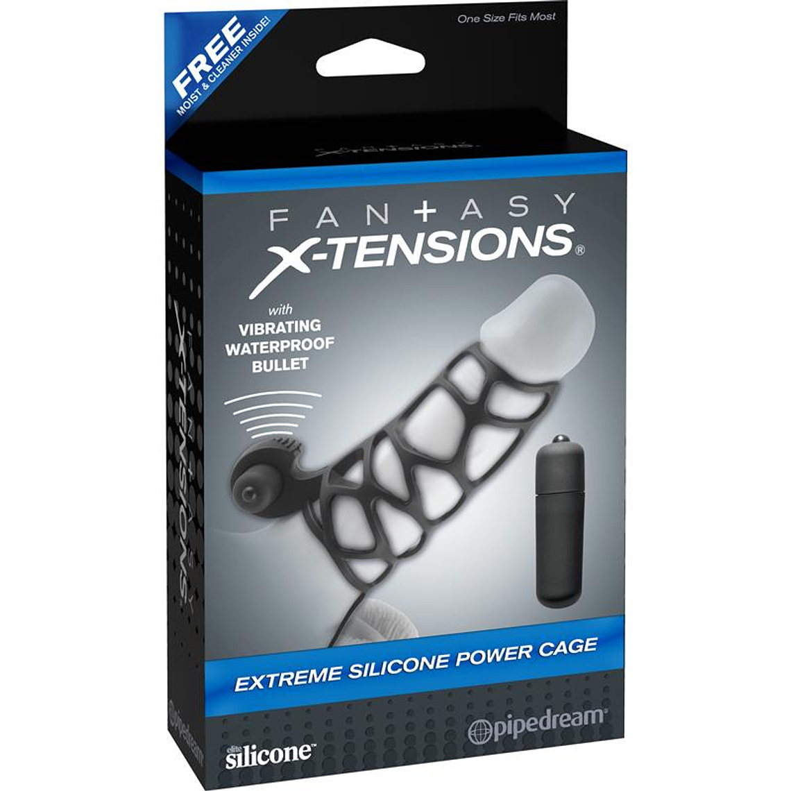 Fantasy X-tensions  Extreme Silicone Power Cage - Black 4
