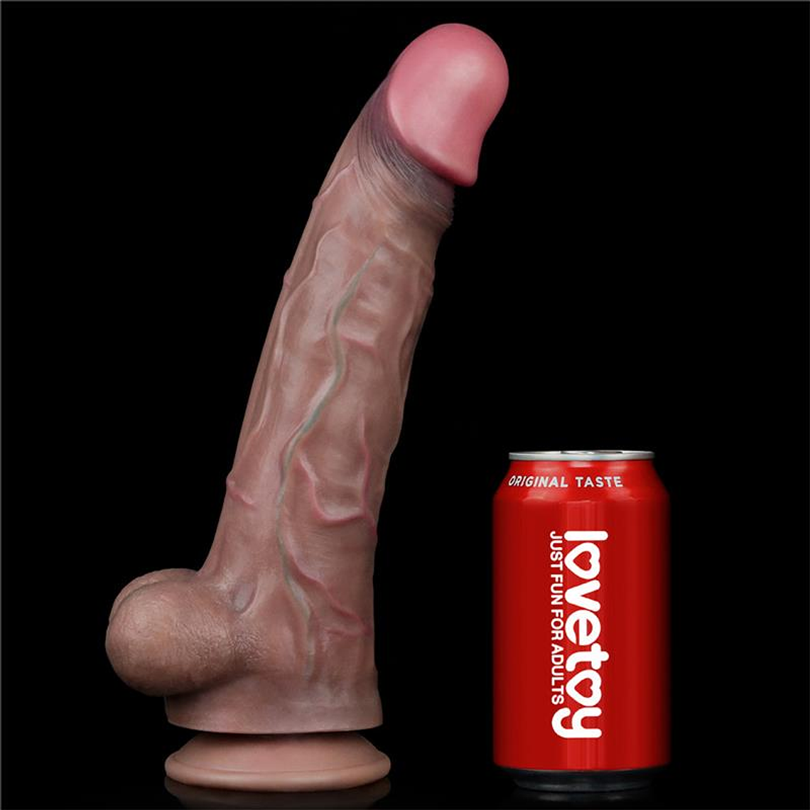 Dual Layered Platinum Silicone Dildo 11.5 7