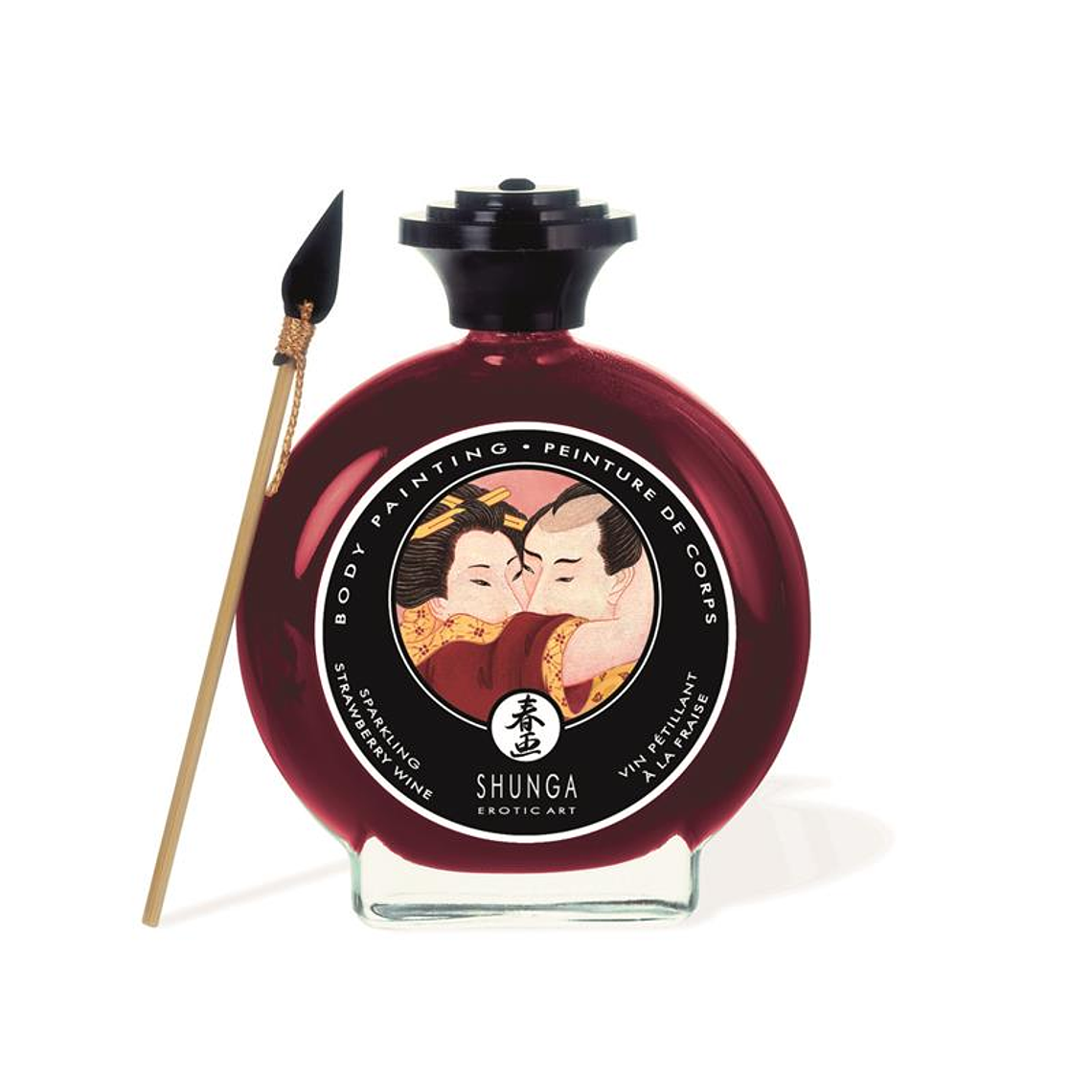 Shunga Kisable Body Paint Strawberry Wine Flavor 1