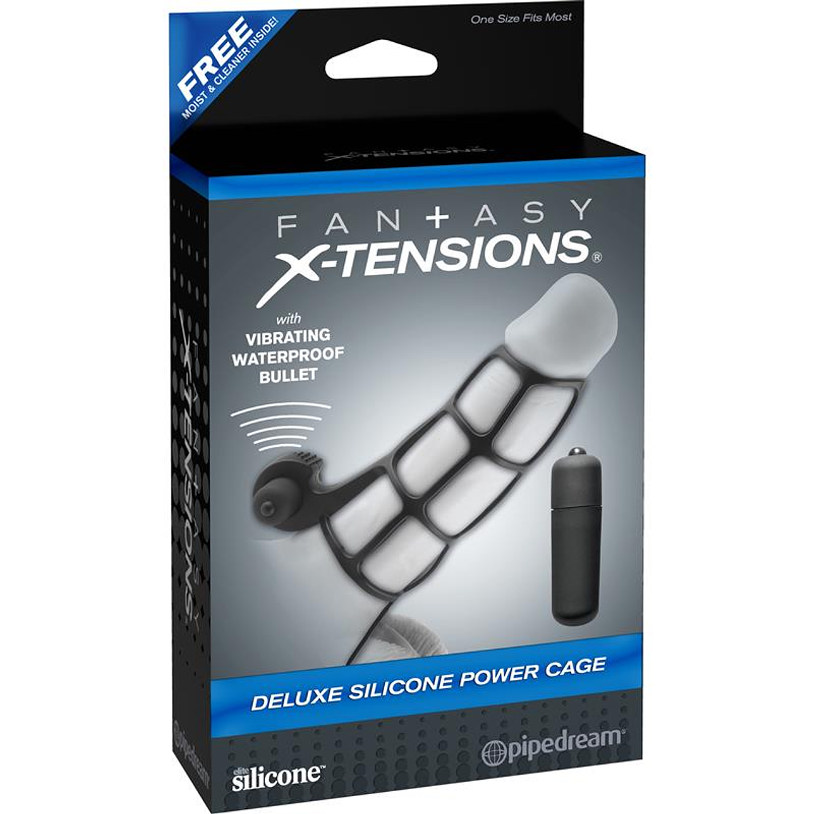 Fantasy X-tensions Deluxe Silicone Power Cage Black 4