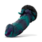 Dragonfly Dildo Purple and Green 22.6 cm - 8.9 - Miniatura 7