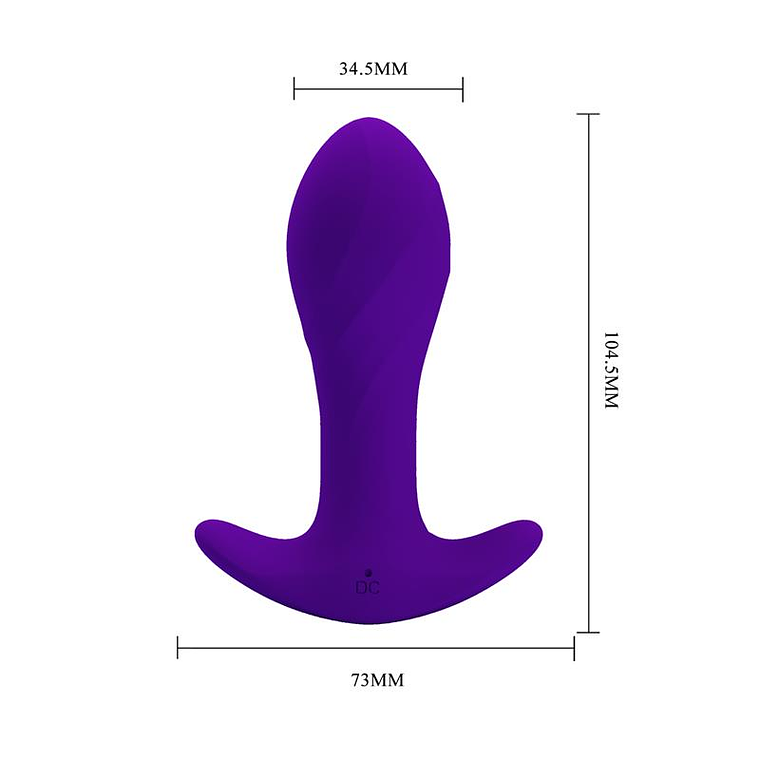 Anal Masager with Vibration Purple 8