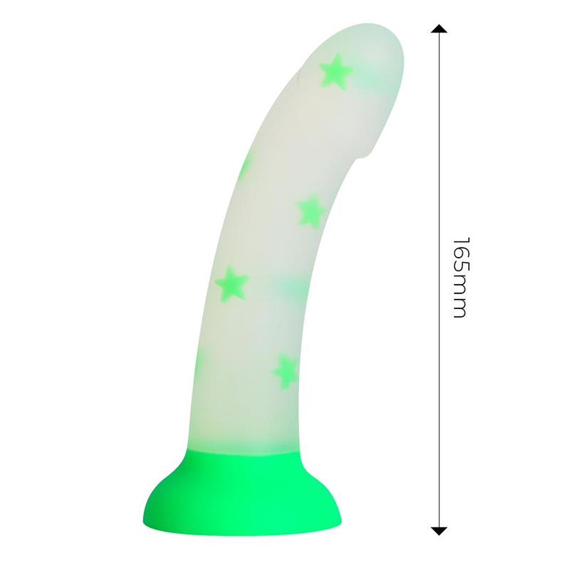 Glow-in-the-Dark Dildo Confetti Star 17 cm 6