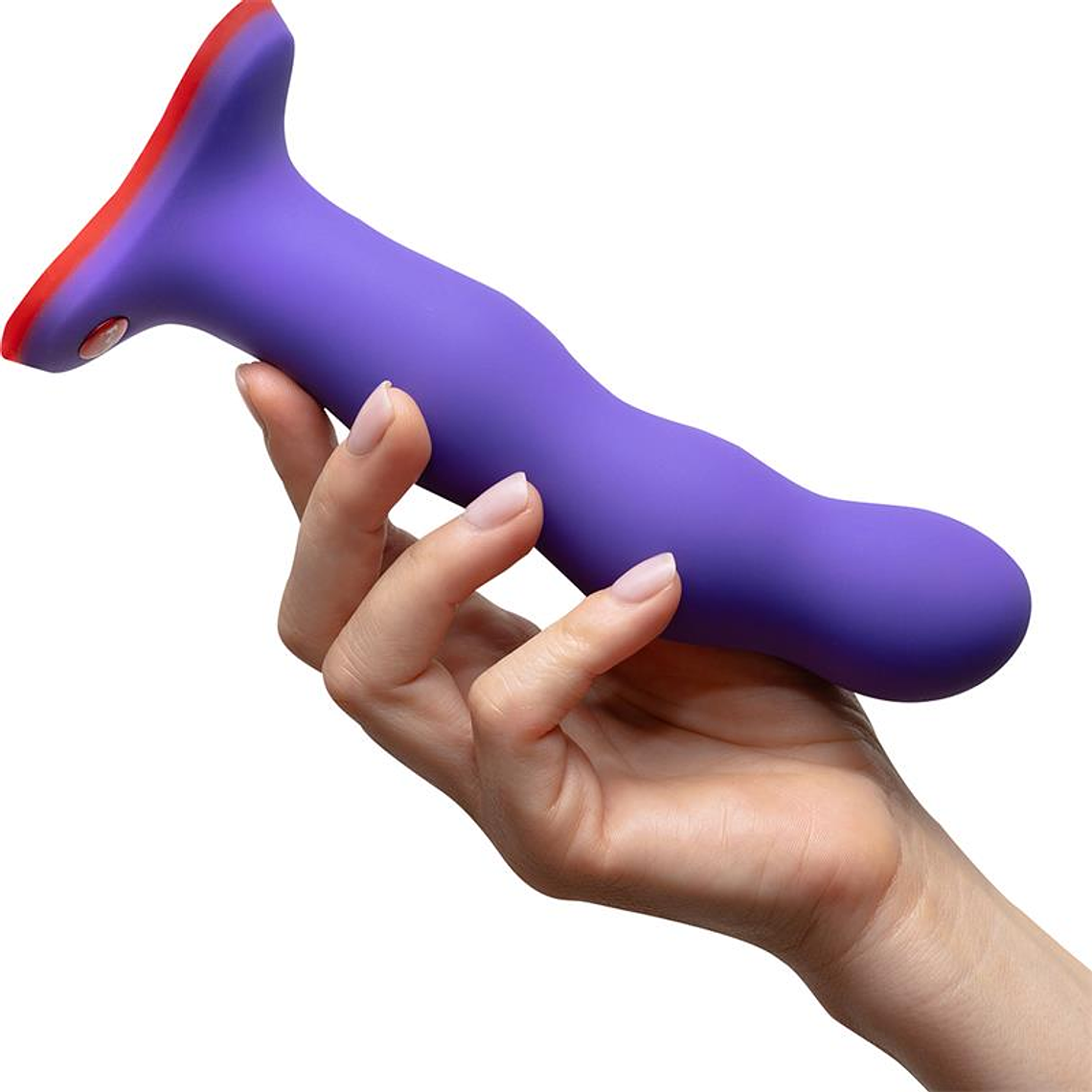 Bouncer Dildo with Internal Beads Flashy Purple 3