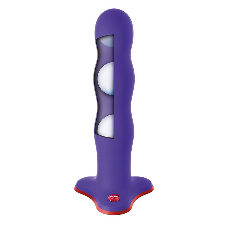 Bouncer Dildo with Internal Beads Flashy Purple 4