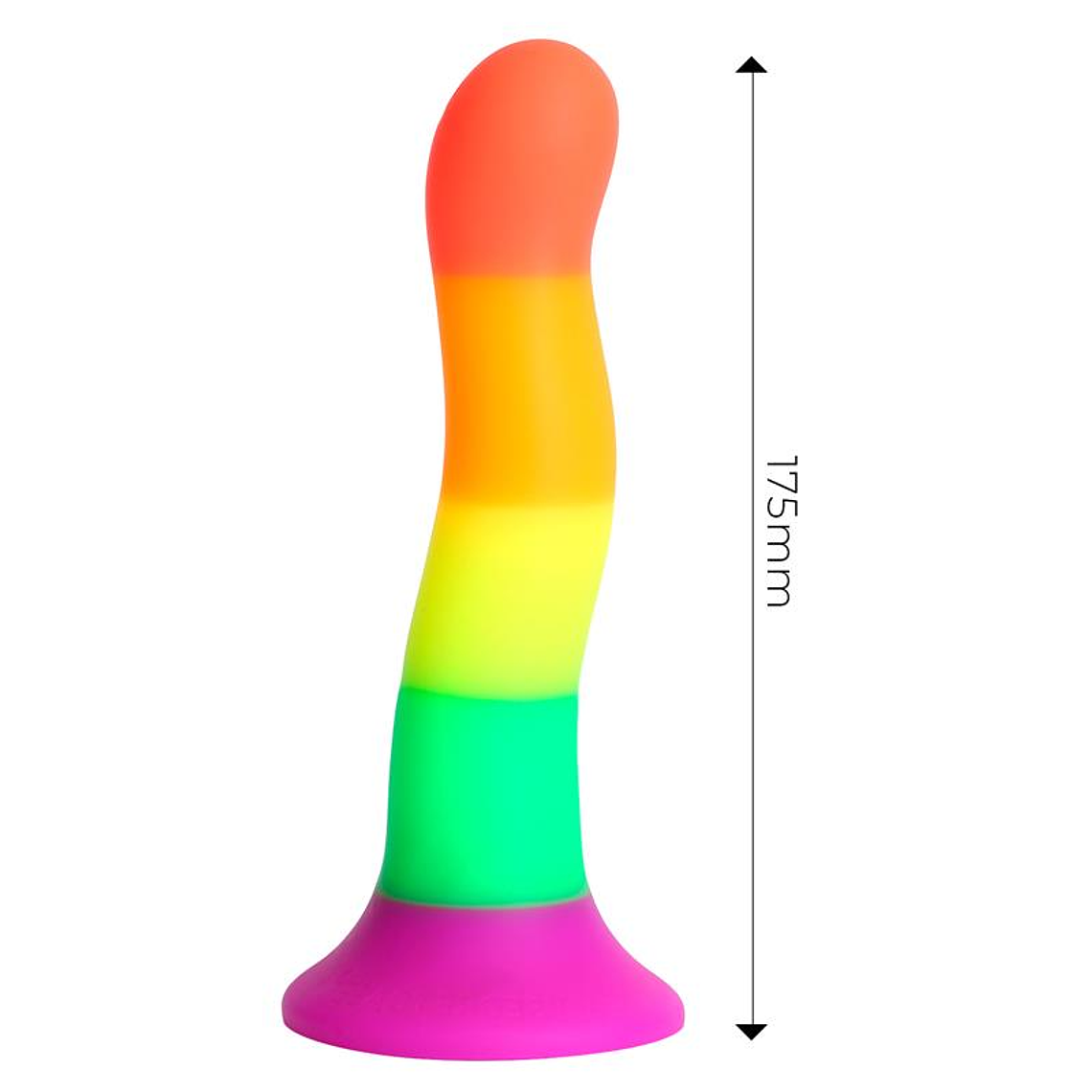 Dildo Rainbow Color LGBT 18 cm 5