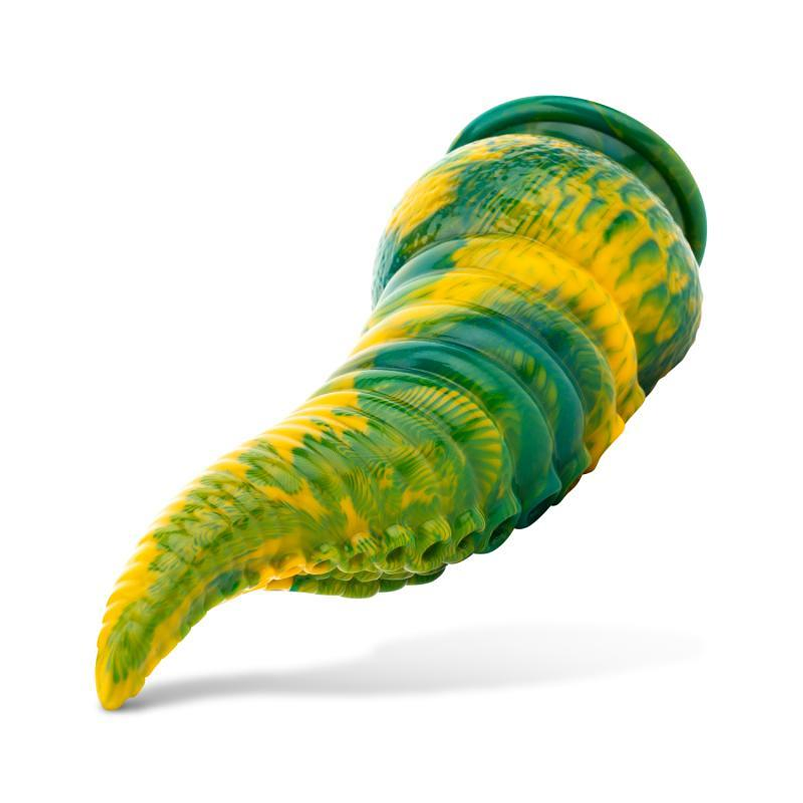 Tentacle Delight Green and Yellow Dildo 22.4 cm - 8.8 6