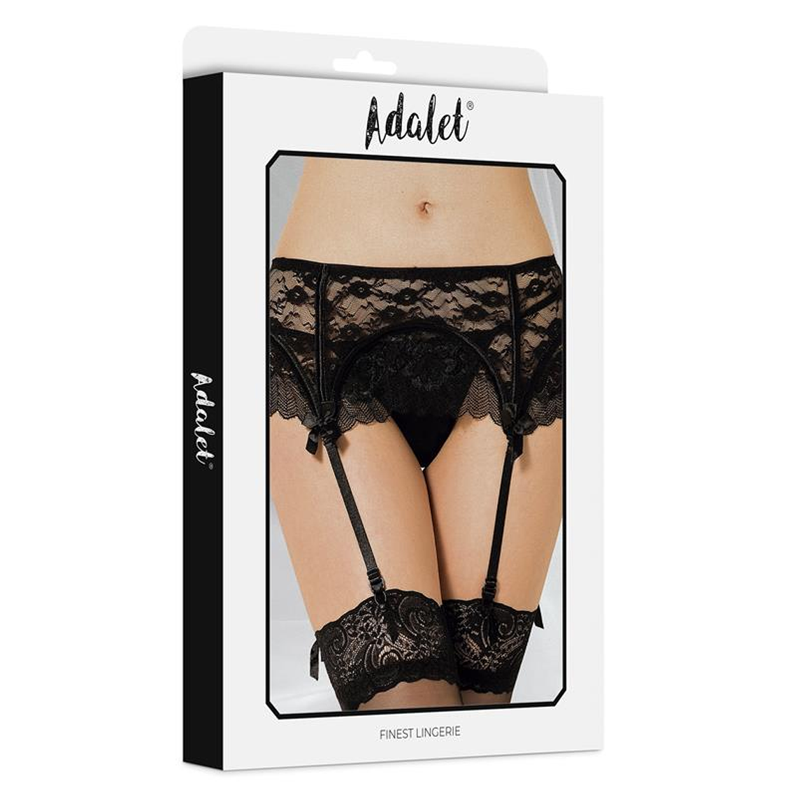 Sully Lace Garter and Thong Set 4