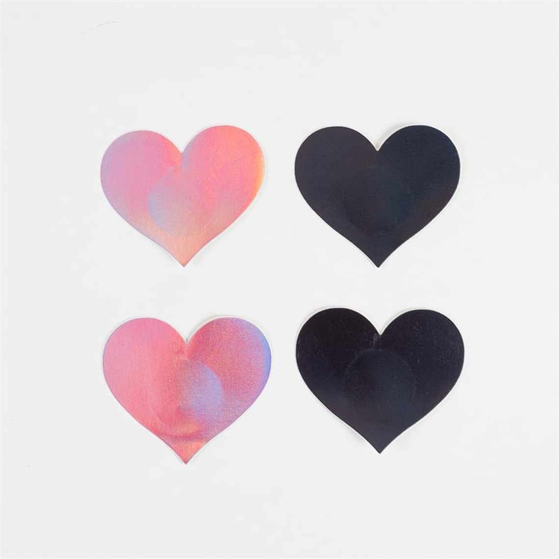 Wow Boobs! Nipple Covers Heart Shapped Holographic 2
