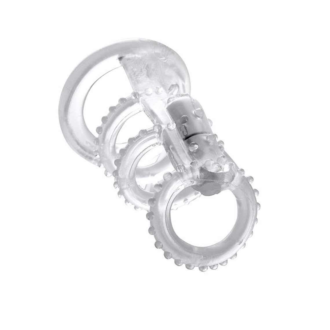 Fantasy X-tensions  Vibrating Cock Cage - Clear 3